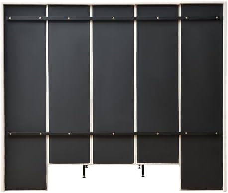 VELOCAVA King Size Upholstered Bed Frame with Extra Tall 71.5" 3D Geometric Headboard, Velvet-Like Fabric, 2 Storage Drawers, 45 Wooden Slats, Adjustable Center Support, No Box Spring Needed, Beige